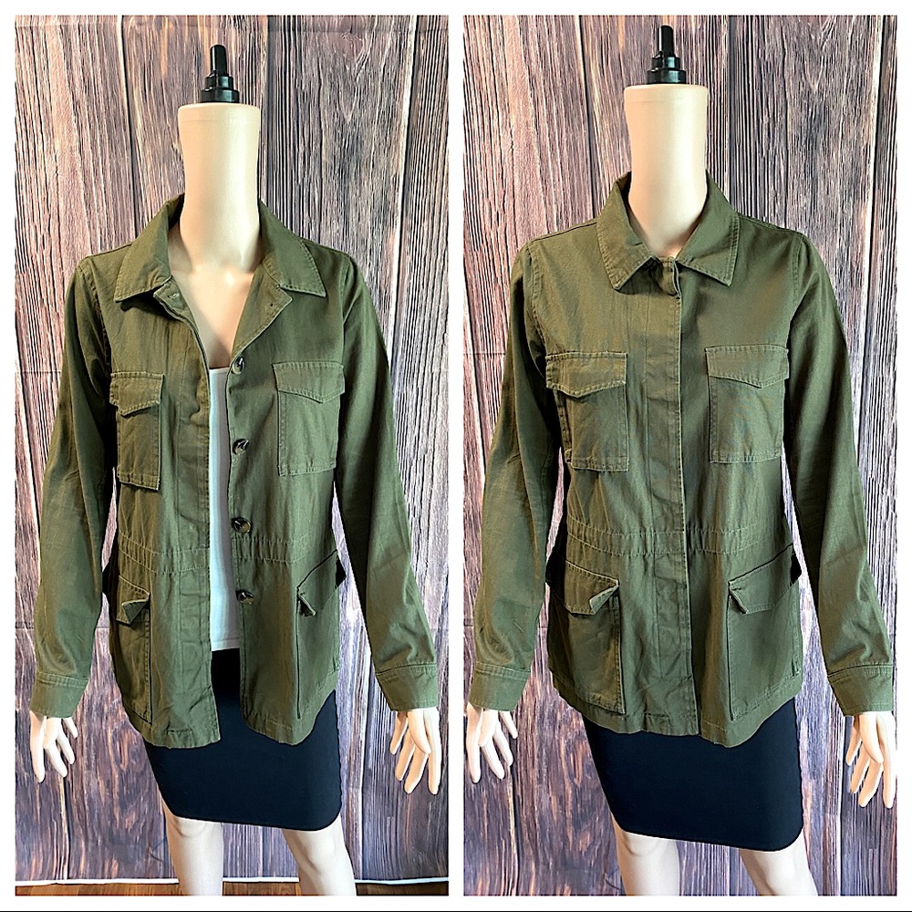 Forever 21 size medium forest green boho utility jacket